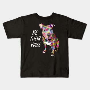 Pitbull - Be their voice Kids T-Shirt
